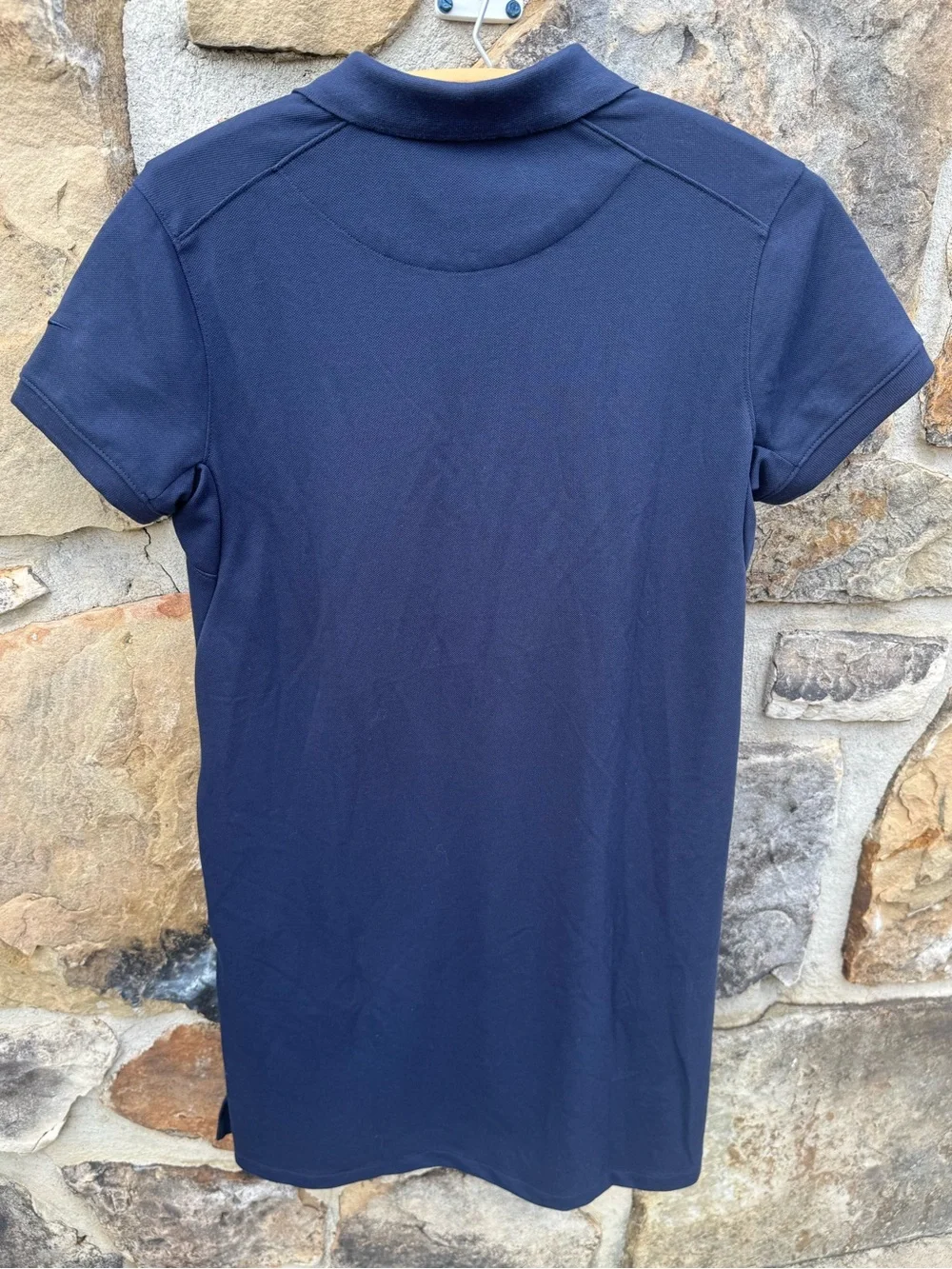 Nike Women's Dri-Fit Navy Polo Mini Dress Medium Tennis Preppy Athletic Golf